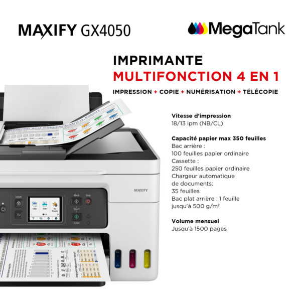 Canon GX4050 Maxify 4/1 Coul Megatank – Image 4